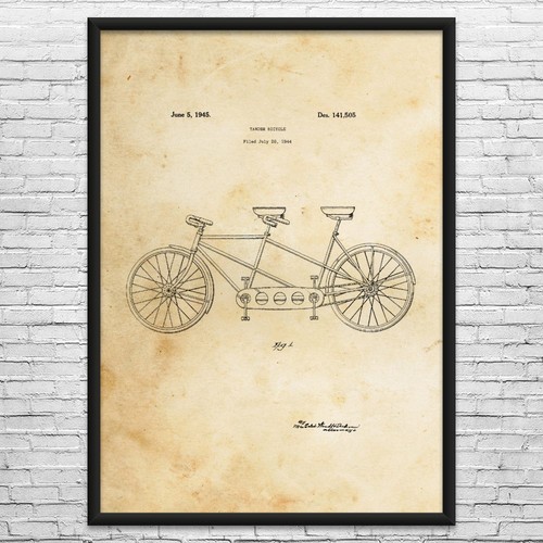 Tandem bike patent - bike,