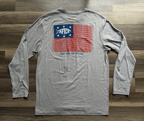 Aftco gray long sleeve sun - gray,