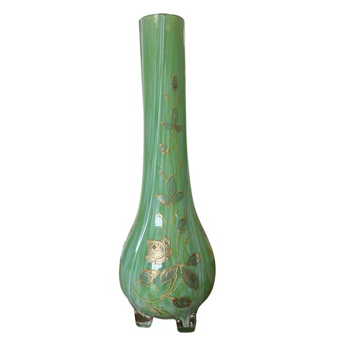 Victorian green glass tall - victorian,