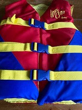 Kids Life Jacket Youth - Bright Lion Kids Life Jacket Max 90lb Hobie Da Cat VGC