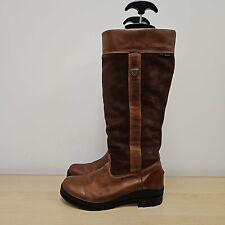 Ariat Windermere Hydroguard Waterproof Long Brown Riding Knee High Boots Uk 5.5