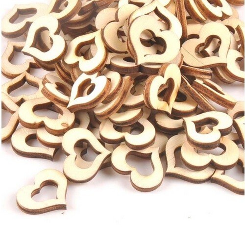 Wood hollow wooden heart - wood,
