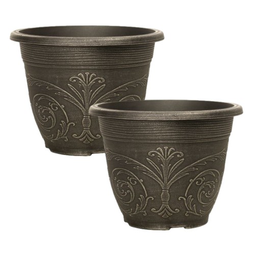 Planter pot 2pcs round - pot, garden