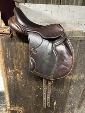 Cavaletti Collection ADJUSTABLE Pony Monoflap Jump Saddle 16.5 Inches Brown