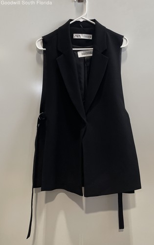 Zara womens black sleeveless - zara,