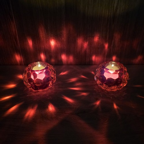 Raspberry red bubble glass - bubble,