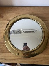 Vintage Brass Framed Convex