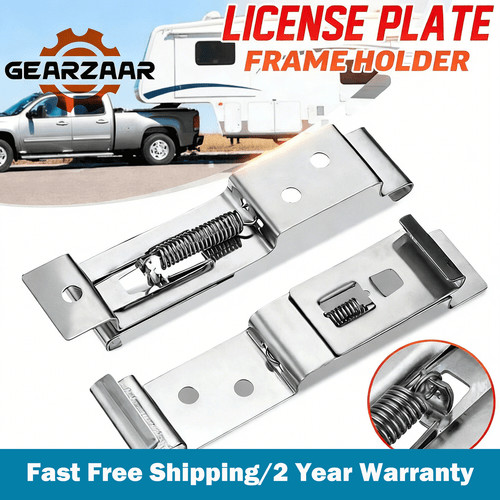 Trailer number plate - trailer, clips