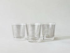 Sottsass Associati Defne Koz Egizia Argento Shot Glasses x 3 Italian c.1990s