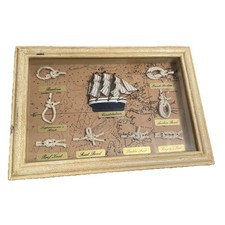Vintage Nautical Knots Framed