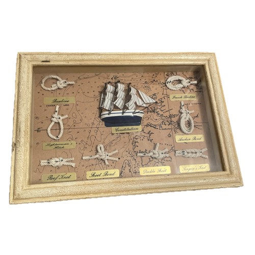 Vintage nautical knots framed - knots,