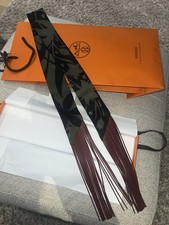 Hermes Fringe Twilly Silk