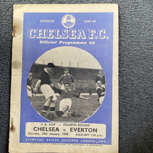 Chelsea everton 49 fa - everton, 29/01/49