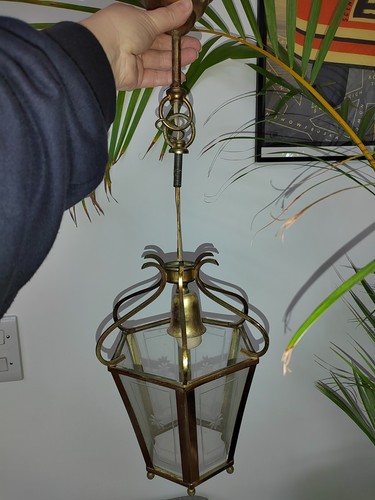 Antique brass pendant light - antique,