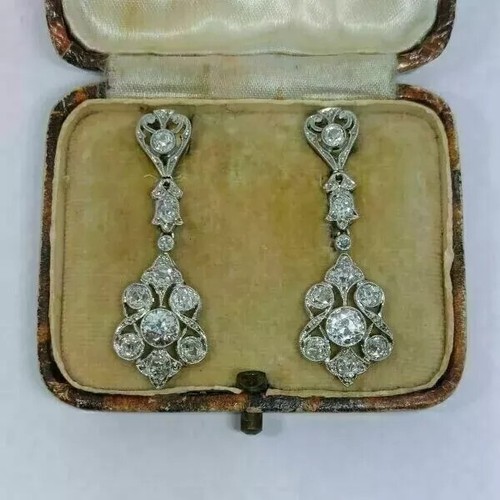 Art deco vintage 4ct round - vintage,