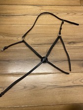 Cob Black Fancy Stitch English Leather Grackle Noseband