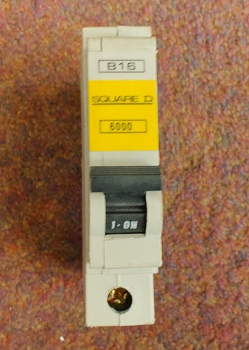 Square mcb b16 16a - d,