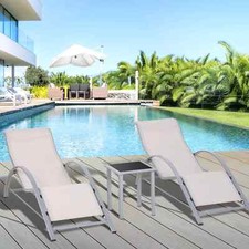 Outsunny 3 Pieces Lounge Chair