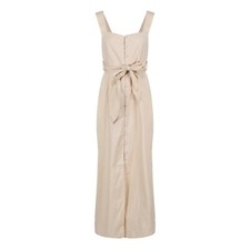 Beige Cotton Beach Dress 100%