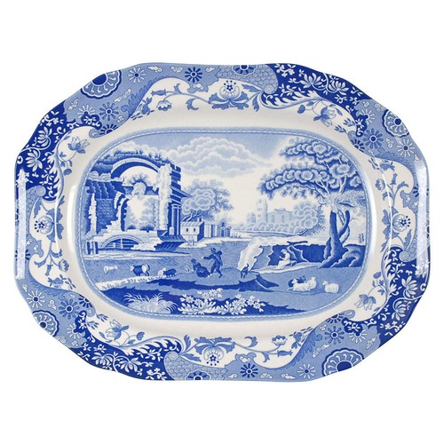 Spode blue italian oval - blue,