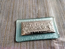 The Last Supper Icon, Laminato AG 800/925 Silver il laboratorio Religious Plaque