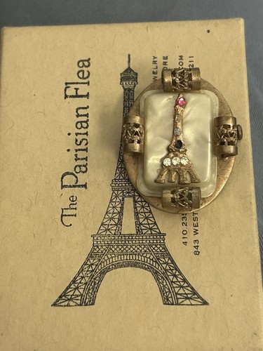 Eiffel tower brooch - eiffel,