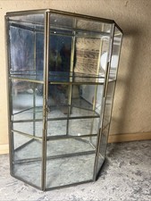 VTG MIRRORED BRASS & GLASS
