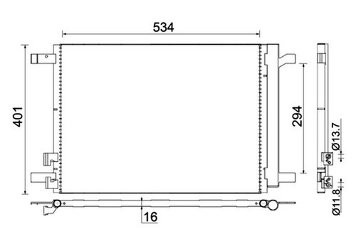 Mahle condenser - a/c,