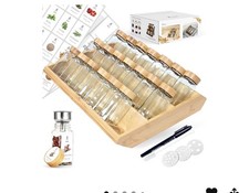 2-in-1 Bamboo Spice Rack with