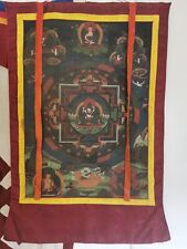 20th Century antique Tibetan Mandala Thangka painting