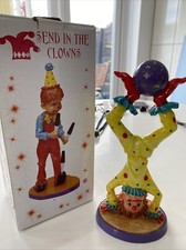 Send In The Clowns THE LEONARDO COLLECTION CLOWN FIGURINE WITH BOX IN MINT CONDI