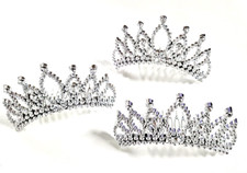 Time to Party Princess Crown Fancy Dress Tiaras Party Plastic Tiara Pack Of 3