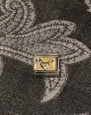 New Gold Family Enamel Italian Charm Fits 9mm Classic Nomination Bracelet