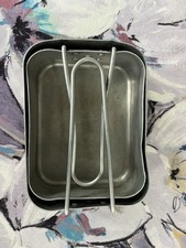 British Army Issue Mess Tins Metal Ration Cooking Set used vintage 