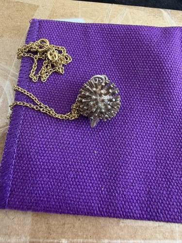 Silver hedgehog pendant and - silver,