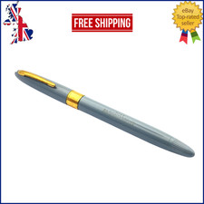 VINTAGE SHEAFFER STATESMAN SNORKEL FOUNTAIN PEN PASTEL GREY  PdAg MEDIUM NIB USA