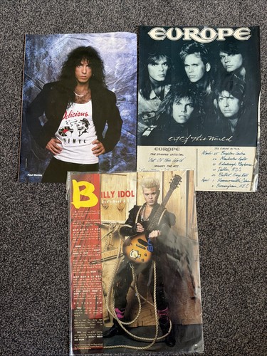 Rock posters 1980s memorabilia - rock,