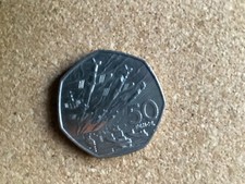 RARE UK ONLY 50P COIN -