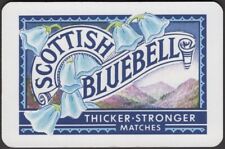 Playing Cards Single Card Old Vintage * SCOTTISH BLUEBELL MATCHES * Advertising 