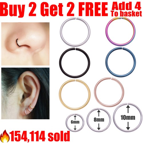 Surgical steel nose - surgical, ring