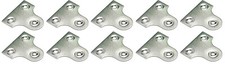 10 x Polished Chrome Glass