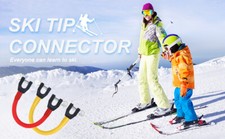Ski Tip Connector Beginner Ski Training Aid Easy Wedge Snow Ski Training Tools