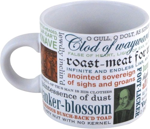 Shakespeare insults mug - shakespeare,