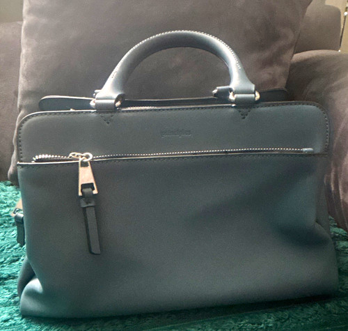 Principles dusty blue faux - blue,