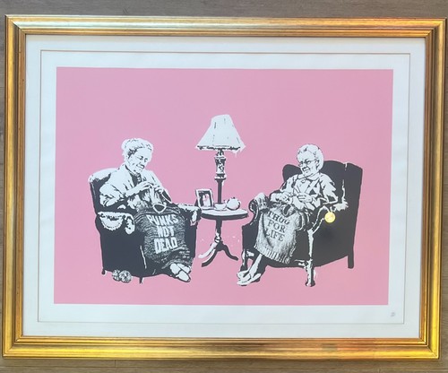 Banksy grannies orig official - banksy,