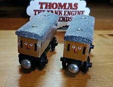 Custom Snowy Annie & Clarabel Train Carriages Thomas & Friends Wooden Railway