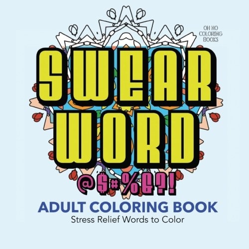 Swear word adult coloring - word,