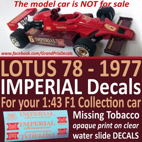 Collection lotus 78 - f1,