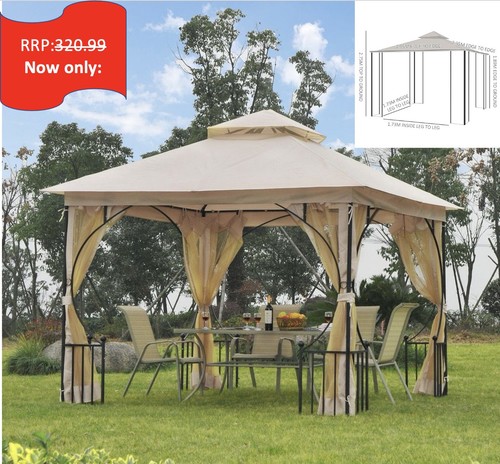 Metal gazebo with - metal,