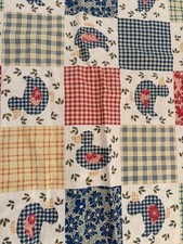  Curtains Patchwork Hens